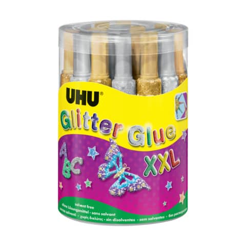 Colla Glitter Uhu 20 ml  Conf. 24 pezzi - 39051